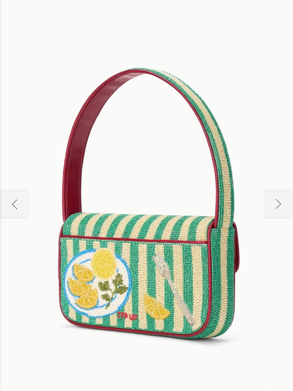 Staud Tommy beaded bag summer lobster - Picture 3 of 5